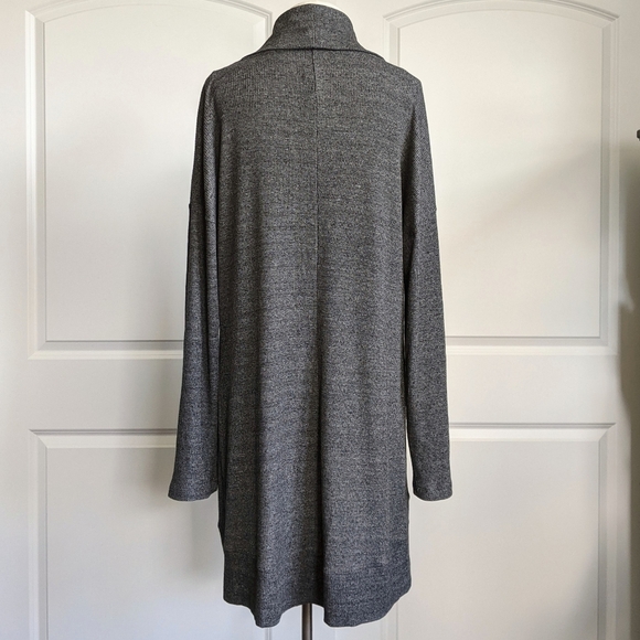 Cosabella Cadenza Robe Open Front Shawl Collar Cotton Mid-Thigh Charcoal M NWT - Picture 6 of 12